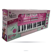 Disney Minnie Mouse Electronic Keyboard Piano for Kids – 8 Music Rhythms, 8 Instrument Sounds & Microphone