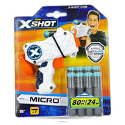 ZURU X-Shot Micro Dart Blaster Toy Gun with 8 Foam Darts