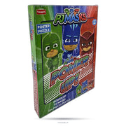 PJ Masks Power Up Poster Puzzle – 104 Pieces, Jigsaw Puzzle Featuring Catboy, Owlette & Gekko, Ages 4+