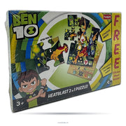 Ben 10 Heatblast 2-in-1 Jigsaw Puzzle Set with Sticker Sheet.