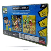 Ben 10 Heatblast 2-in-1 Jigsaw Puzzle Set with Sticker Sheet.