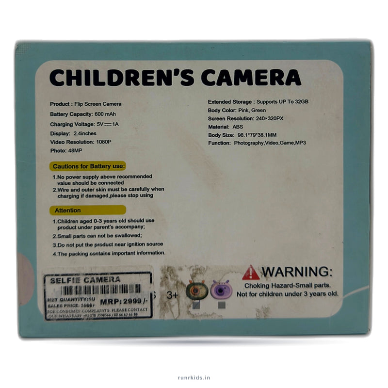 CHILDREN SELFIE CAMERA FUNSKOOL HEART OF FASHION 500+