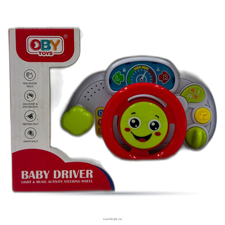 Oby Toys Baby Driver Light & Music Activity Steering Wheel