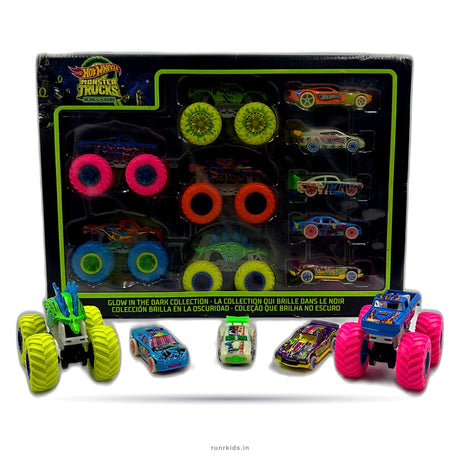 Hot Wheels Monster Trucks – Glow in the Dark Collection