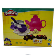 Play Doh Tea for Two Playset for Kids 3 Years and above with 3 Non Toxic Colors Multicolor (10 Pieces) Sweet Treats Playset for Kids