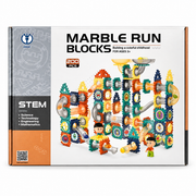 DIGE Marble Run Blocks – 200 Pieces STEM Construction Building Set for Kids