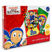 Nickelodeon Ninja Hattori 2-in-1 Jigsaw Puzzle – 60 Pcs, 2 Different Puzzles for Kids.
