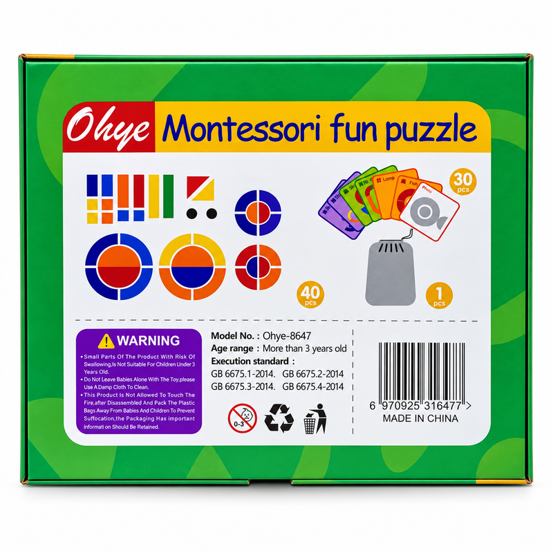 Ohye Montessori Fun Puzzle – 40 Pieces