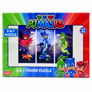 PJ Masks 3-in-1 Tower Puzzle for Kids