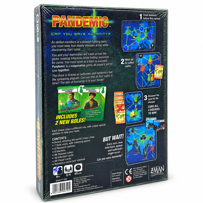 Pandemic Board Game by Z-Man Games – Cooperative Strategy Game for Family & Friends