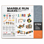 DIGE Marble Run Blocks – 200 Pieces STEM Construction Building Set for Kids
