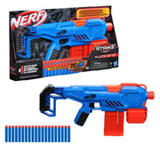 Nerf Alpha Strike Flyte Cs-10 Motorised Blaster 10-Dart Clip-Fed Blasting 20 Official Nerf Elite Darts BLUE