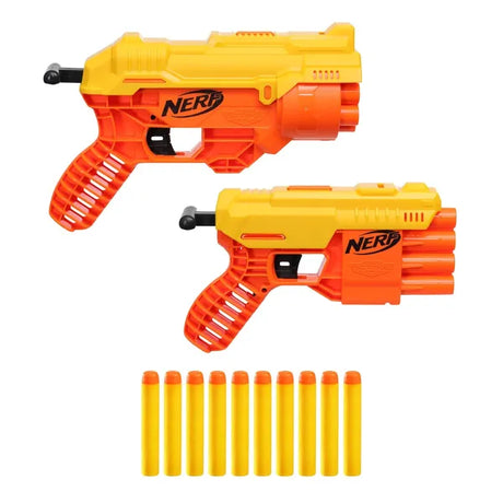 Nerf Alpha Strike Fang QS-6 and Cobra RC-6 Blasters Multi-Dart Blasting 10 Official Nerf Elite Darts for Kids Teens Adults