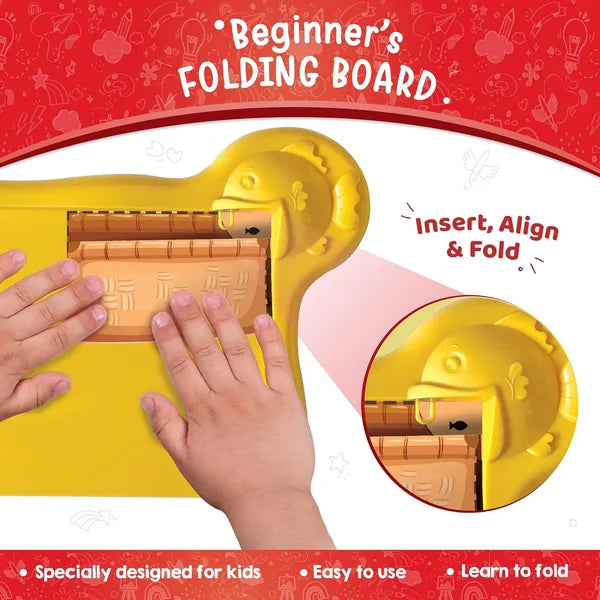 Imagimake My First Craft Kit, Kids Age 3+, 25 activities with child safe scissor, reusable dough, folding board & glue; learn to cut, fold & paste