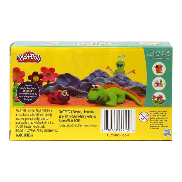 Play Doh Mini Fun Factory Tool Set For Kids 3 Years And Up With 2 Non Toxic Colors, Multicolor, 2 Pieces