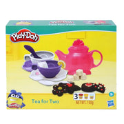 Play Doh Tea for Two Playset for Kids 3 Years and Up with 3 Non Toxic Colors Multicolor (10 Pieces) | Sweet Treats Playset for Kids