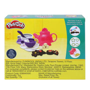 Play Doh Tea for Two Playset for Kids 3 Years and Up with 3 Non Toxic Colors Multicolor (10 Pieces) | Sweet Treats Playset for Kids