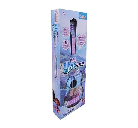 Kriiddaank Frozen Guitar for Kids Age 3+ Years, Musical Toy Guitar with Sound, Lightweight Beginner Instrument for Boys & Girls, Pretend Play & Early Music Learning