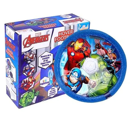 Kriiddaank Avengers Theme Hover Football Football Game LED Lights Power Soccer and Floating Football Toy Fun Toy Best Gift for Boys and Girls Best Gify for Birthday Special Occasions Multicolour