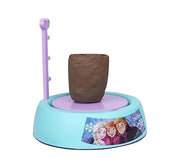 Frozen Theme Pottery Wheel Kit for Kids Elsa & Anna Clay Art & Craft Set with 800g Clay,6 Acrylic Paints & Sculpting Tools Educational DIY Pottery Making Toy for Girls Age 8+