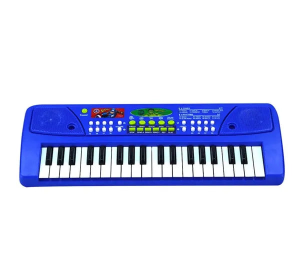 Kriiddaank Avengers 37 Key Keyboard Piano for Kids with Microphone, 8 Rhythms & Tones, USB & Battery Powered Learning & Educational Musical Toy |Birthday Gift for Boys and Girls, 3+ Years