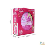 Kriiddaank Barbie 2-in-1 Backpack Kitchen Set for Kids | Pretend Play Educational Toy with Kitchen Accessories | Fun Learning Toy for Boys & Girls Age 3+ (Pink)