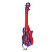 Kriiddaank Avenger Theme 4 String Guitar for Kids Small Electric & Classical Style Toy Instrument for Beginners Fun Educational Musical Toy|Birthday Gift for Boys & Girls Age 3+ Red