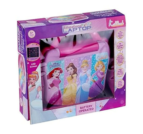 Kriiddaank Princess Toy Laptop Battery Operated Learning Development Toy for Toddlers Fun Educational Toy for Kids Safe Engaging Interactive Play Fun Toy Best Gift for Boys and Girls Best Gify for Birthday Special Occasions Multicolour