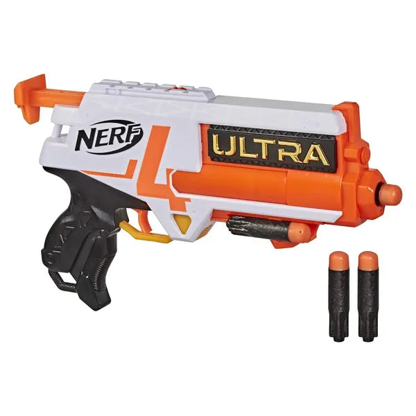 Nerf Ultra Four Dart Blaster 4 Ultra Darts, Single Shot Blasting, Compatible Only with Ultra Darts (Multicolour)