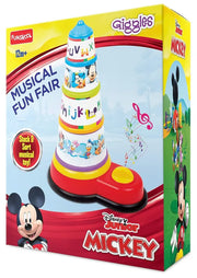 Giggles Disneys Musical Fun Fair,Multicolour Musical Stacking Toy, Helps to Sort,Stack and Nest,12 Months&Above,Infant and Preschool Toys Pack of 1 Piece