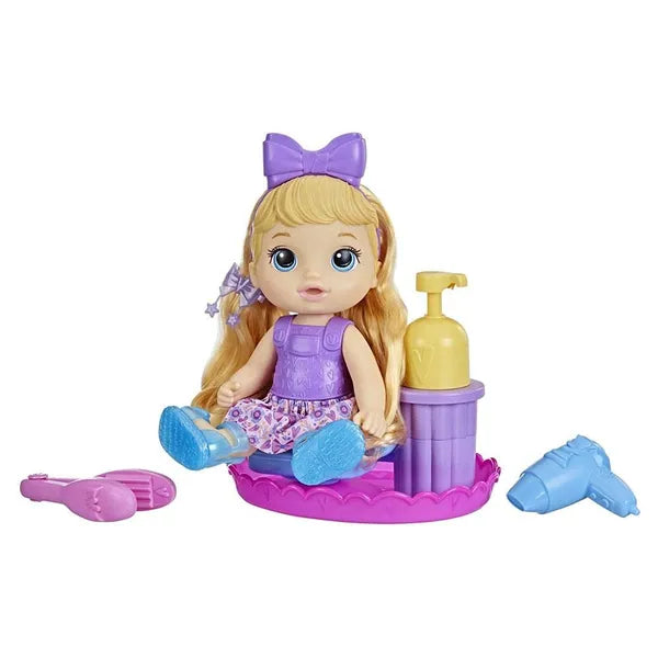Baby Alive Sudsy Styling Doll, 12 Inch Toy for Kids Ages 3 and Up, Includes Baby Doll Salon Chair, Accessories, Bubble Solution, Blonde Hair