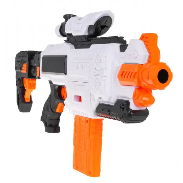 MiniExplorer Automatic Alfa Striker Electronic Machine Gun Dart Water Blaster with 20 Darts, Lens and Removable Stock Barrel Outdoor Toys for 8 Year Old Boys & Girls