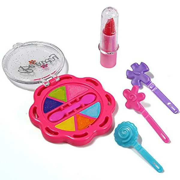 Chanak Beauty Pretend Suitcase Play Makeup Accessories Girl's Kit Toy Set  Pink