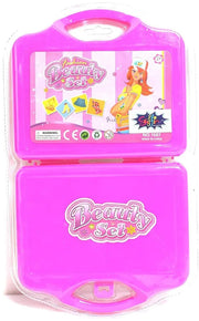 Chanak Beauty Pretend Suitcase Play Makeup Accessories Girl's Kit Toy Set  Pink