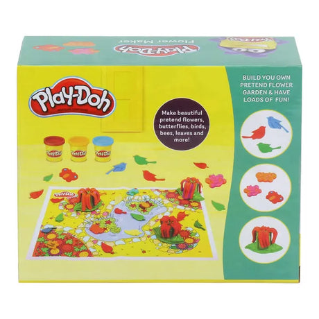 PLAY DOH Flower Maker Toy for Kids 3 Years and Up with 3 Non Toxic Colors