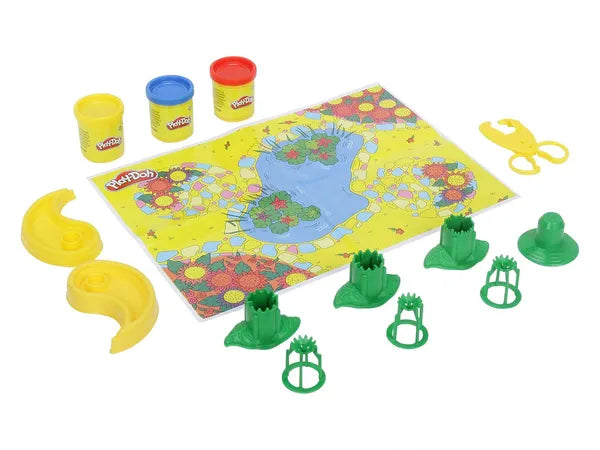 PLAY DOH Flower Maker Toy for Kids 3 Years and Up with 3 Non Toxic Colors