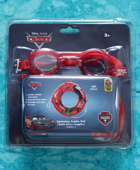 Disney Pixar Cars Swim Ring and Goggles Set Combo Pack Kids ages 3 years and above