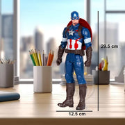 Avengers Titan Hero Series Collectible 12 Inch Captain America Action Figure, Toy for Ages 4 and Up