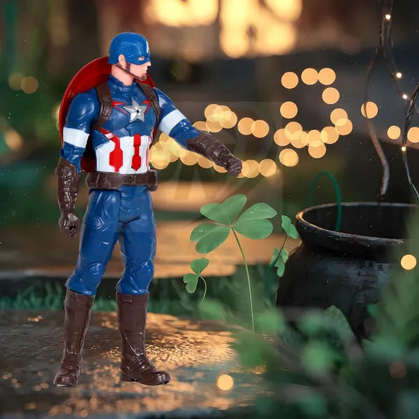 Avengers Titan Hero Series Collectible 12 Inch Captain America Action Figure, Toy for Ages 4 and Up