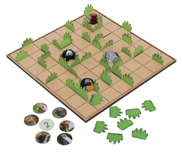 Chalk and Chuckles Claim and Save Strategy Game, Learn About Wildlife Animals, Endangered Species Ages 6 to 10 Boys and Girls