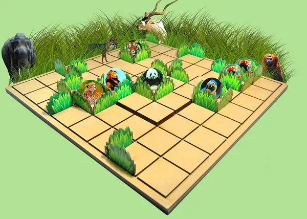 Chalk and Chuckles Claim and Save Strategy Game, Learn About Wildlife Animals, Endangered Species Ages 6 to 10 Boys and Girls