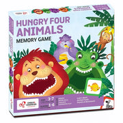 Chalk & Chuckles Hungry Four Memory Game, Learning & Educational Toy, Preschool Activity Kit, Gifts for Kids, Boys & Girls, Ages 3, 4, 5, 6, 7 Years, Perfect for Home, School, Playdates