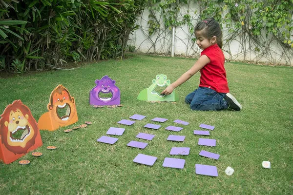Chalk & Chuckles Hungry Four Memory Game, Learning & Educational Toy, Preschool Activity Kit, Gifts for Kids, Boys & Girls, Ages 3, 4, 5, 6, 7 Years, Perfect for Home, School, Playdates