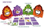 Chalk & Chuckles Hungry Four Memory Game, Learning & Educational Toy, Preschool Activity Kit, Gifts for Kids, Boys & Girls, Ages 3, 4, 5, 6, 7 Years, Perfect for Home, School, Playdates