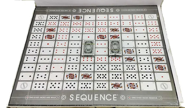 Jumbo Sequence Board Game, Strategic Board Game for Kids and Adults, Family Board Games & Cards with Different strategies with Different mindsets (J18)