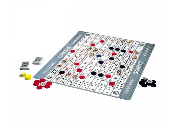 Jumbo Sequence Board Game, Strategic Board Game for Kids and Adults, Family Board Games & Cards with Different strategies with Different mindsets (J18)