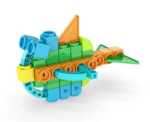 Engino Qboidz 8 In 1 Mm Alligator,Construction Skills,Multicolor Pack of 62 Pcs QB08A