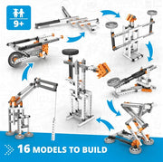 Engino Discovering Stem Structures Buildings and Bridges Building Kit, Multi Color