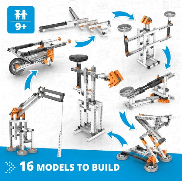 Engino Discovering Stem Structures Buildings and Bridges Building Kit, Multi Color