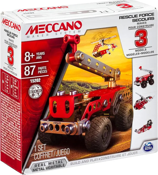 Meccano 3 in 1 Multi Model Set; Rescue Force